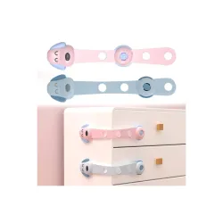 Bembika Furniture Safety Locks for Kids, Child Safety Lock for Fridge, Drawers, Cupboard, Cabinet, Window Safety Adjustable Lock Multifunction Accessories for Baby and Toddlers Blue and Pink...