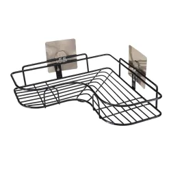 BENAVJI Drill Free Corner Shelf for Bathroom Wall Bathroom Organizer Without