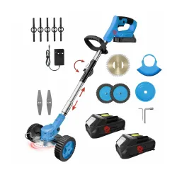 BENAVJI Electric Cordless Rechargeable Grass & Edge Cutter 2 x 48V - 25cm Cutting Width | 2-in-1 Mower & Trimmer Adjustable Height Lightweight & Portable | 3 x Heavy-Duty Blades for Lawns &....