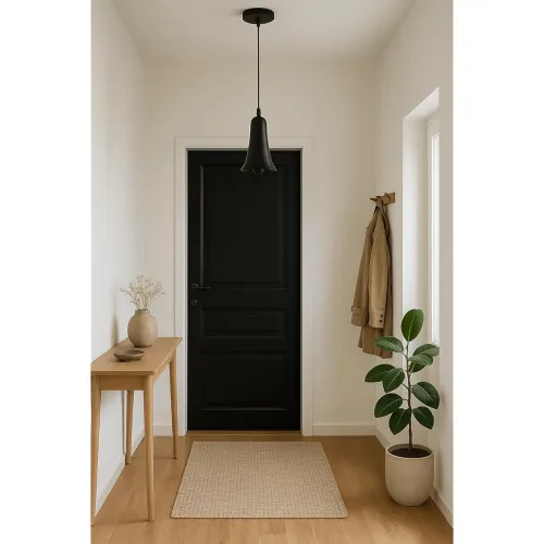 Image of BENE Ilave Pendant Lamp, Mild Steel Indoor Bell Shaped Modern Hanging Lamp, E-27 Base Ceiling Hanging Light for Home Dec