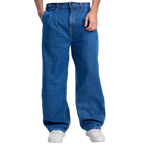 Image of BENE KLEED Men Beige Solid Pure Cotton Jeans