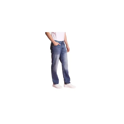 Image of BENE KLEED Men Dark Shade Cotton Jeans