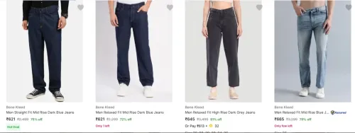 Image of Bene Kleed Men's Jeans at minimum 70% Discount
