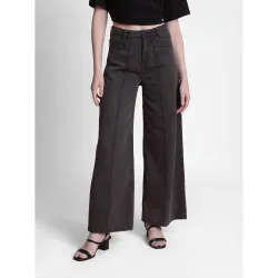 Bene Kleed Womens High-Waisted Wide Leg Denim Jeans