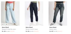 Bene Kleed Womens Jeans at minimum 80% Discount