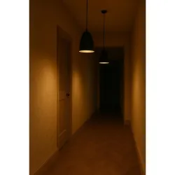 BENE Kofu Pendant Lamp, Mild Steel Indoor Modern Minimal Pot Hanging Lamp, E-27 Base Ceiling Hanging Light for Home Deco