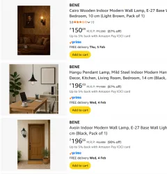 BENE Pendant Lamp Upto 90% Off