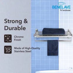 Benelave Stainless Steel Wall Shelf  (Number of Shelves - 1, Steel)