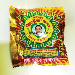 Bengali Sindoor Powder Red Kolkata 1 Packets - Natural Sindur Powder for Women - Smudge Proof, Allergy-Free, Long Lastin
