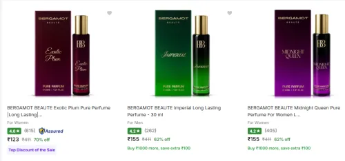 Image of Bergamot Beaute Perfume Upto 70% Off