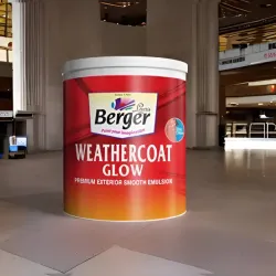 Berger WeatherCoat Glow Premium Exterior Wall Paint, 1Litre
