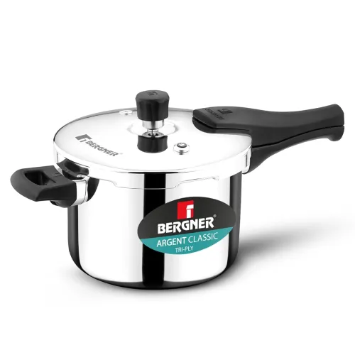Image of Bergner Argent Classic Triply Stainless Steel Pressure Cooker (3.5L)