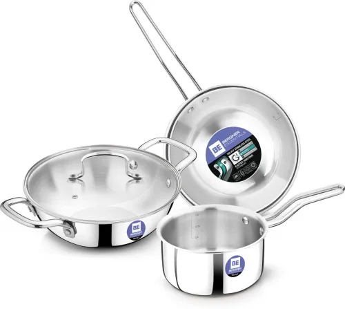 Image of BERGNER BE Essentials Triply Cookware Set (4-Piece)