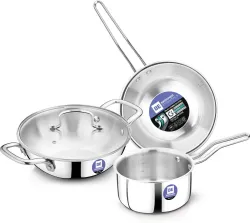 BERGNER BE Essentials Triply Cookware Set (4-Piece)