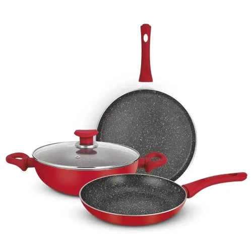 Image of Bergner Bellini Plus Non-Stick 4 Pcs Cookware Set 