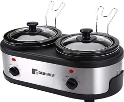 BERGNER BG-193 - Supreme_ Slow Cooker (1.5 L, Grey)