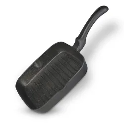 BERGNER Black Diecast Aluminium Square Grill Pan 24cm
