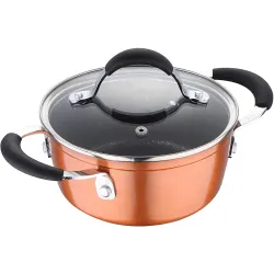 Bergner Infinity Chefs Forged Aluminium Non-Stick Casserole with Glass Lid