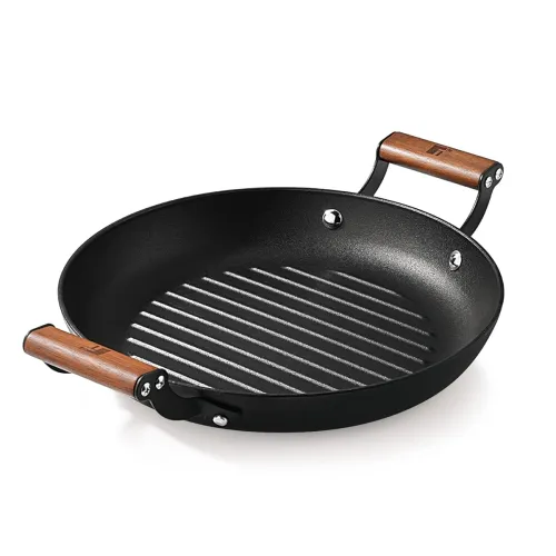 Image of BERGNER Odin 28cm Cast Iron Grill Plate (Induction & Gas Compatible)