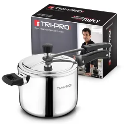 Bergner TriPro Tri-Ply Stainless Steel 5 L Inner Lid Pressure Cooker