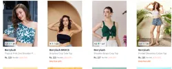 Berrylush One-Shoulder Crop Top Starting At @₹125
