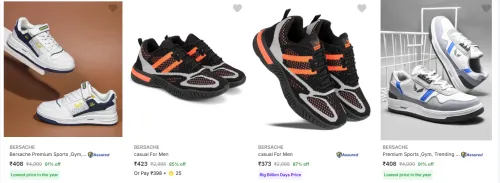 Image of Bersache Men’s Sports Shoes upto 91% Discount