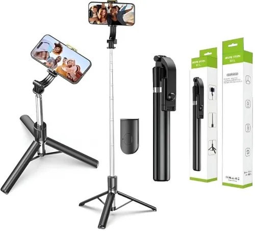 Image of Bestor Bluetooth Selfie Stick  (Magic Black, Remote Included)