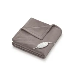 Beurer German Engineering HD 75 Electric Overblanket I Fast Heating Throwblanket I German Engineering I 6 Temperature Levels I Auto Shut-Off I Machine Washable 30°C I Overheat Protection I O...