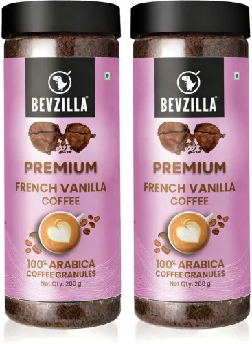 Image of Bevzilla 200 Gram x 2 Vanilla Flavoured Instant Coffee Powder Instant Coffee (2 x 200 g, Vanilla Flavoured)