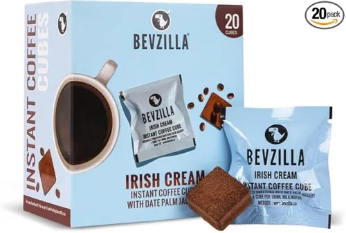Image of Bevzilla 20 Irish Cream Instant Coffee Cubes