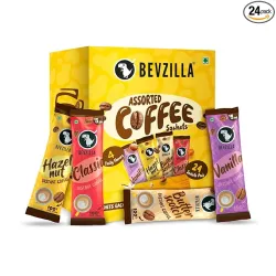 Bevzilla 24 Assorted Instant Coffee Sachets (24x2Gm)