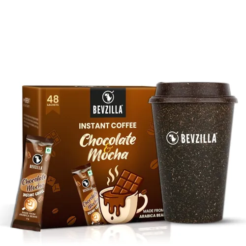 Image of Bevzilla 48 Instant Coffee Sachets with Tumbler