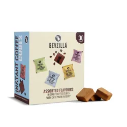 Bevzilla Assorted Instant Coffee Cubes (30 Count, 4 Flavours)
