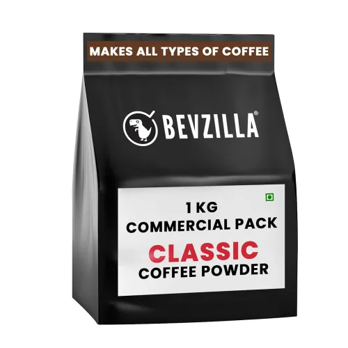 Image of Bevzilla Classic Strong Instant Coffee Powder | 1kg Bag | Bold Flavor & Rich Aroma | Perfect for Espresso, Cappuccino & 