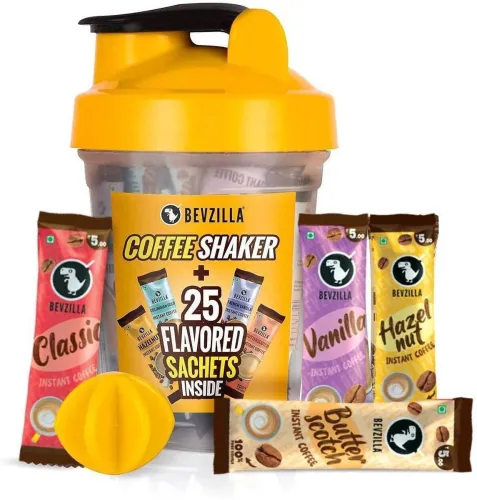 Image of Bevzilla Instant Coffee – 25 Assorted Sachets + Shaker