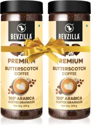 Bevzilla Pack Of 200 Gram x 2 Instant (Butterscotch) Coffee Powder Instant Coffee (2 x 200 g, Butterscotch Flavoured)