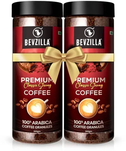 Image of Bevzilla Premium Classic Strong Coffee | Instant Coffee  (2 x 200 g)