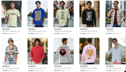 Image of Bewakoof Mens TShirt upto 86% Discount