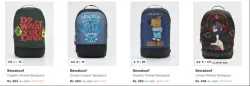Bewakoof Backpacks at minimum 80% Discount