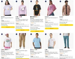 Bewakoof Clothing at minimum 80% Discount