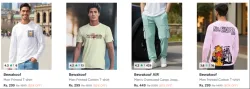 Bewakoof Mens Clothing up to 80% Discount