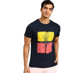 Bewakoof Mens Printed 100% Cotton T-Shirt