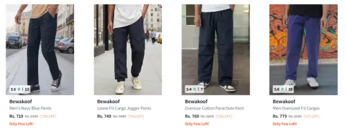 Image of Bewakoof Men Trousers upto 79% Discount