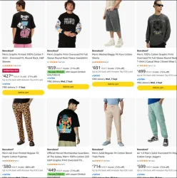 Bewakoof Men's Cloths Up to 80% Discount