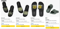 Bewakoof Mens Sliders at minimum 70% Discount