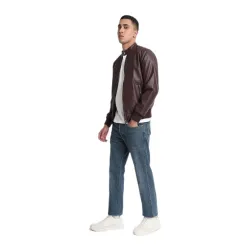 Bewakoof Mens Solid Regular Fit Full Sleeve Stand Collar Nylon Jacket