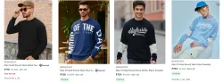 Bewakoof Mens Sweaters upto 70% Discount