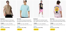Bewakoof Mens T-shirts at minimum 75% Discount
