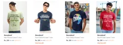 Bewakoof Mens T-shirts at minimum 80% Discount