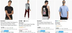 Bewakoof Mens T-shirts up to 70% Discount